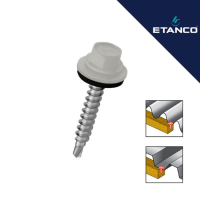 Samour.vijak ral9002 sl.kost ETANCO 4.8x35