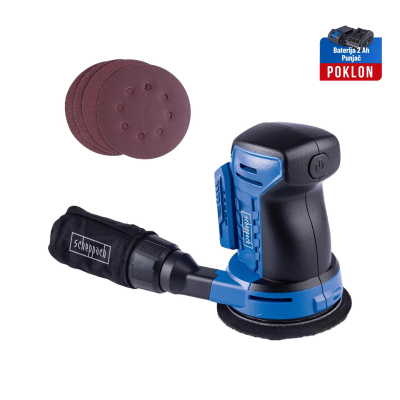 Aku ekscentrična brusilica C-OBS125-X Scheppach