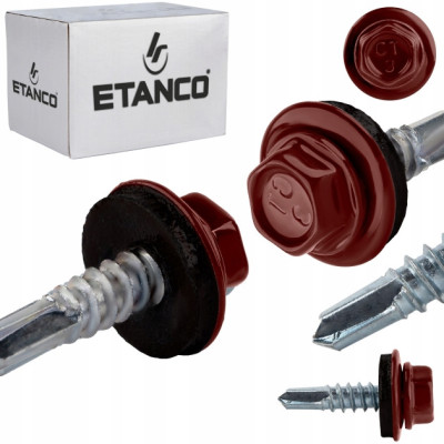 samourezuj vijci 4.8x35 crveni Etanco Ral3009
